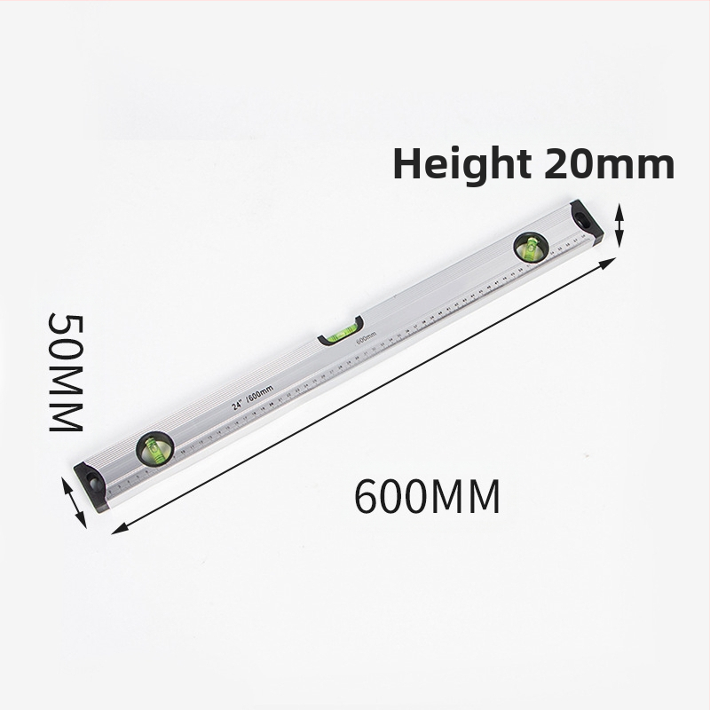 Високопрецизен магнитен нивелир с корпус от алуминиева сплав, солидна конструкция, магнитна функция и вграден нивелир.