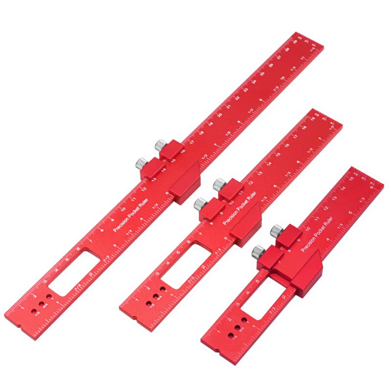 Mjerna ravnala – aluminijska legura, pozicioniranje i označavanje, mjerač kutova, model HR-3P