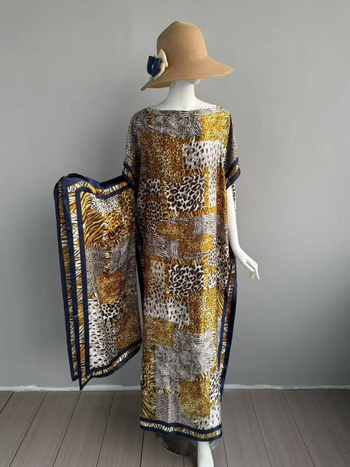 Μουσουλμανικό φόρεμα δύο τεμαχίων, σατέν ψευδομετάξι, πολυεστέρας 95%+, μανίκια 3/4, μακριά φούστα