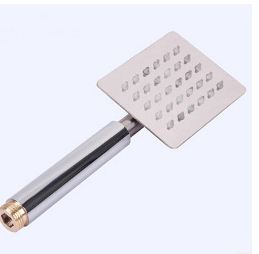 Nerūdijančio plieno dušo komplektas su lietaus funkcija, spiralinis montavimas, modelis kvadratas + apskritimas