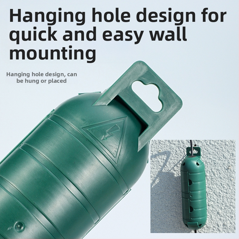 Външна водоустойчива кутия за кабелни съединители с един вход и един изход, пластмасова, висока якост