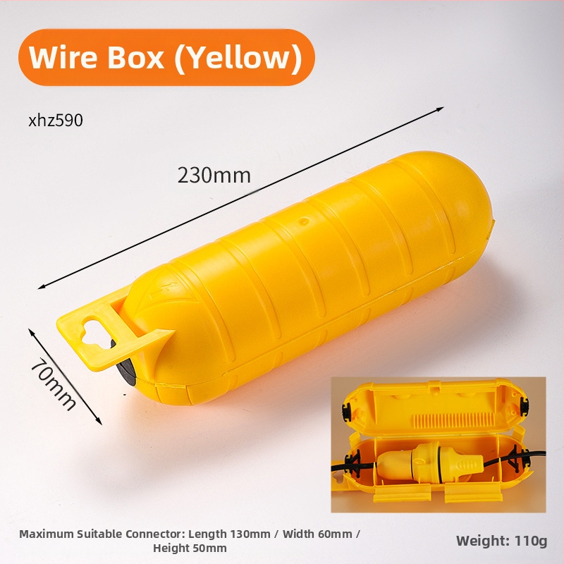 Εξωτερικό αδιάβροχο κουτί σύνδεσης πρίζας με μία είσοδο και μία έξοδο, πλαστικό, υψηλής αντοχής