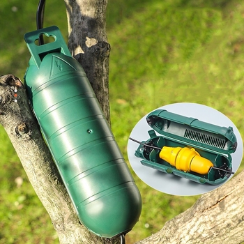 Išorinė atspari vandeniui elektros jungiamųjų dėžė, plastikinė, su vienu įėjimu ir vienu išėjimu