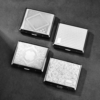 Θήκη τσιγάρων – Δερμάτο-Μεταλλική, Για 20 Τσιγάρα, Φορητή, Αντοχή σε Πίεση, Μοντέρνο Μινιμαλιστικό Στυλ