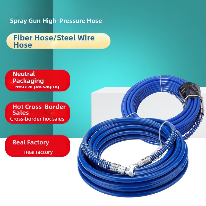 Aukšto slėgio vamzdelis oro be purkštuvų įrangai, pluošto vamzdelis su plieno siūlų armavimu, sprogimo atsparus, purškimo priedams