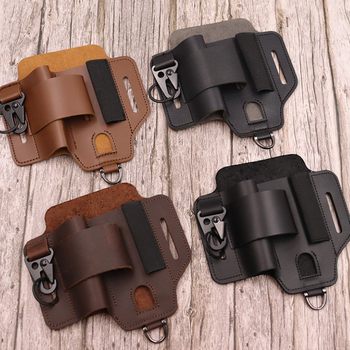 Excellent Gift EDC ζώνη τακτική για επιβίωση με ενσωματωμένο φακό και θήκη για πτυσσόμενο μαχαίρι