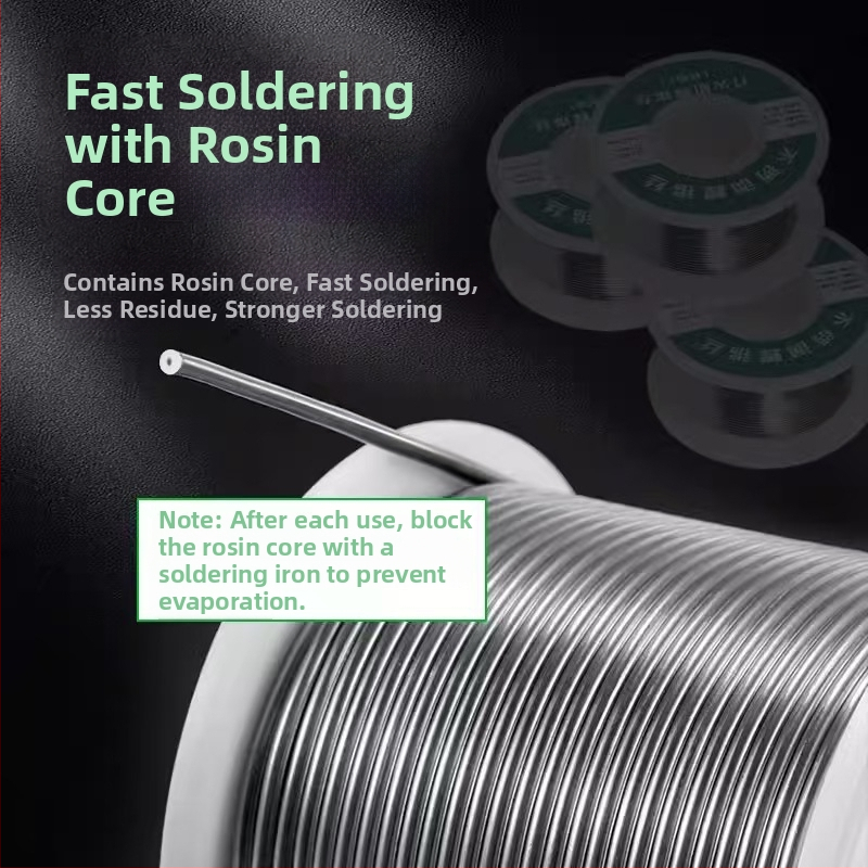 Тел за спойка от неръждаема стомана с флукс‑ядро, съдържание на флукс 2.2, работна температура 280°C, подходящ за заваряване на неръждаема стомана и литиеви батерии