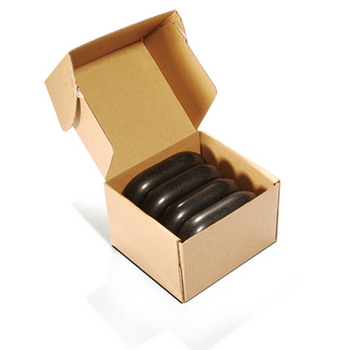 Базалтови вулканични енергийни камъни за масаж – 12 части комплект за меридиан спа с отопляващ масаж и етерично масло