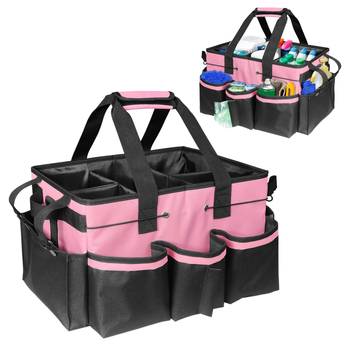 Geantă de curățare cubică, cu curea crossbody — spațiu de depozitare multifuncțional pentru unelte de curățenie, material Dragon Dance