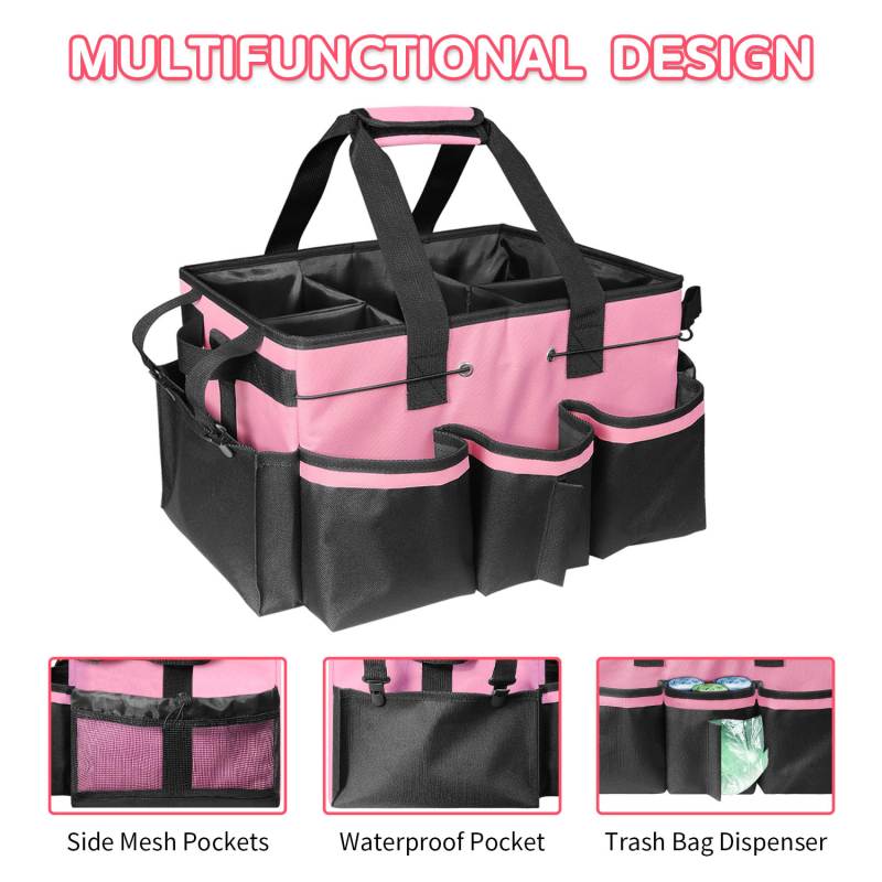 Geantă de curățare cubică, cu curea crossbody — spațiu de depozitare multifuncțional pentru unelte de curățenie, material Dragon Dance