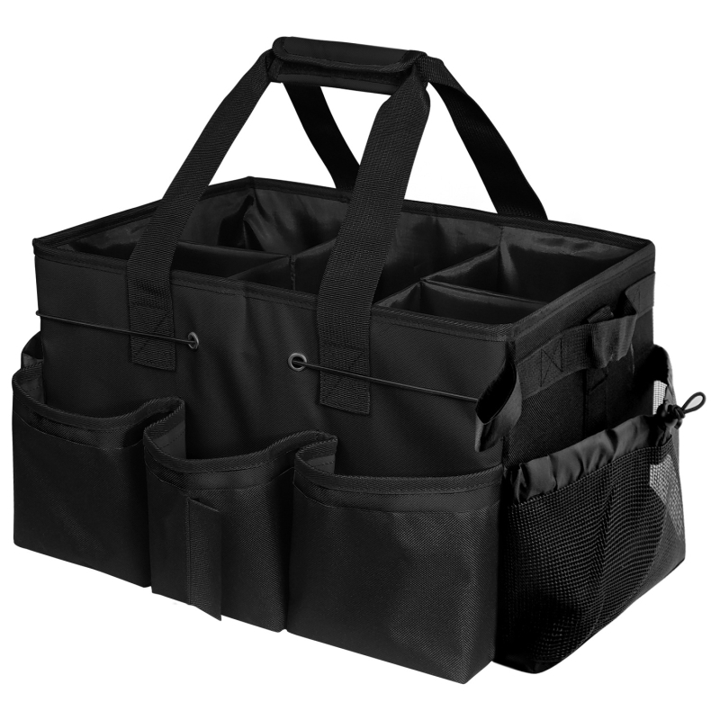Geantă de curățare cubică, cu curea crossbody — spațiu de depozitare multifuncțional pentru unelte de curățenie, material Dragon Dance