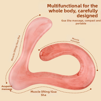Gua Sha дъска - смола, 120 g; пакет от 500 бр.; персонализирана марка; печат на лого наличен