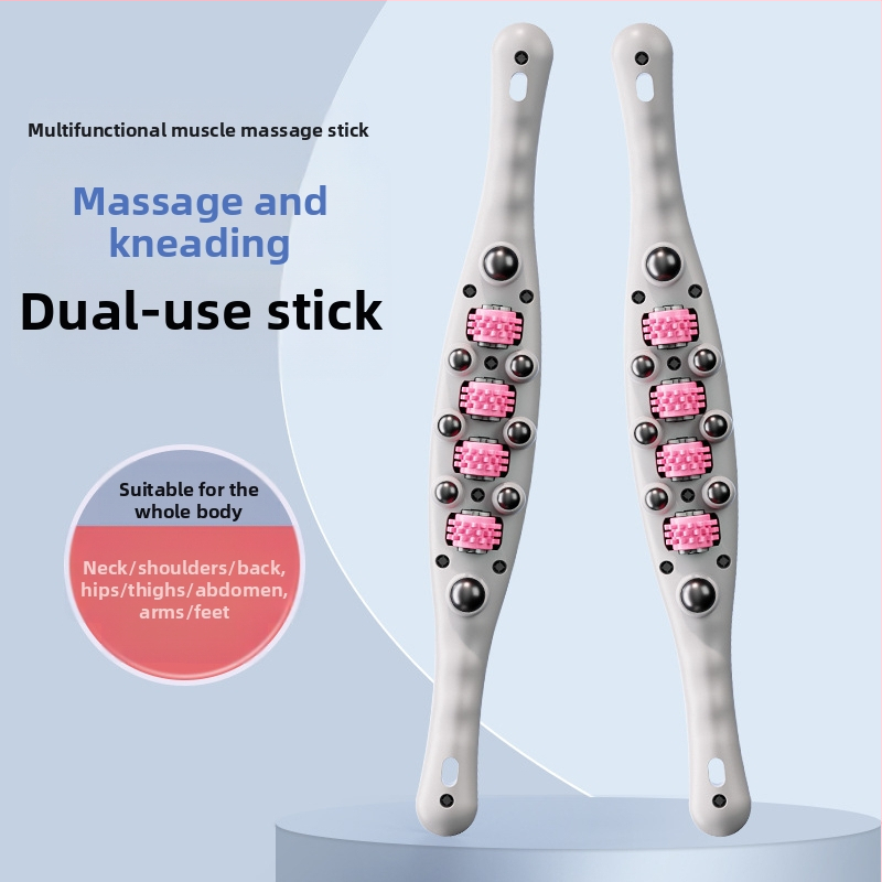 Масажор за цялото тяло с топки, уред за отслабване, месеща пръчка за корем; обхваща талия, гръб, крака, рамене и шия; меридиан четка — Бранд: Other, пуснат през лятото на 2024