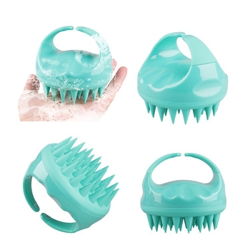 Šampūno šukos galvos odos masažai – ABS + silikono gelis; Prekės ženklas: Little Green Dill