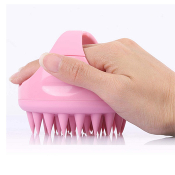 Šampūno šukos galvos odos masažai – ABS + silikono gelis; Prekės ženklas: Little Green Dill