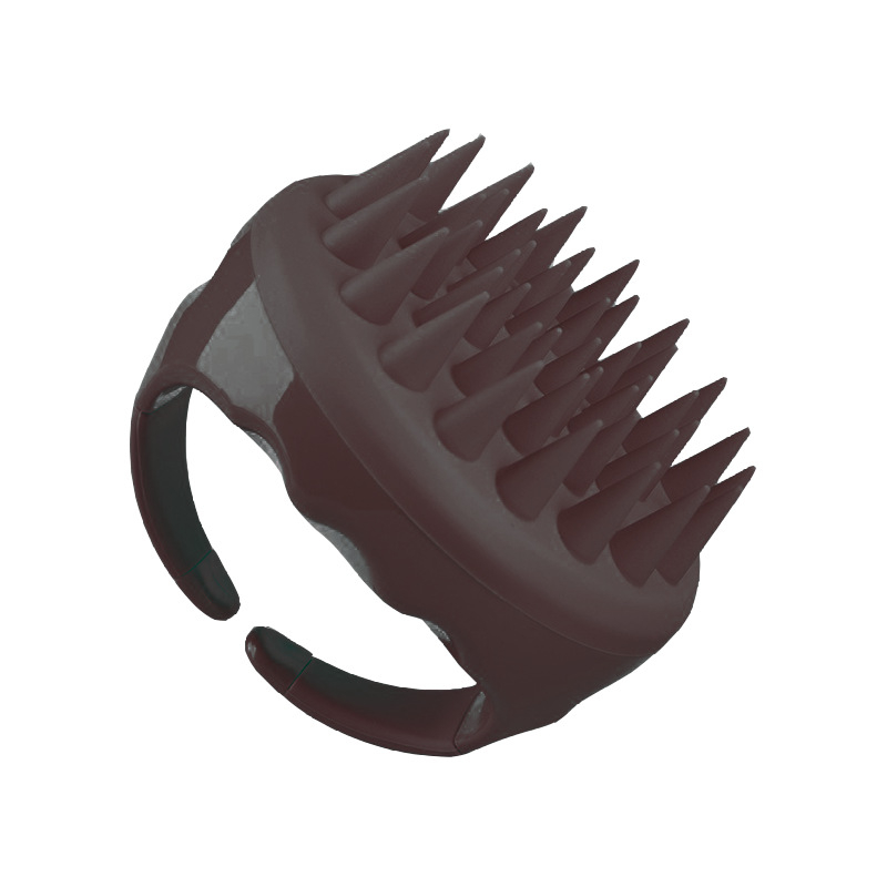 Šampūno šukos galvos odos masažai – ABS + silikono gelis; Prekės ženklas: Little Green Dill