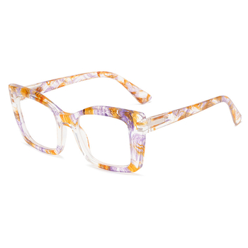 Очила за четене, PC лещи, анти-синя светлина, пълна рамка, квадратна форма, за възрастни