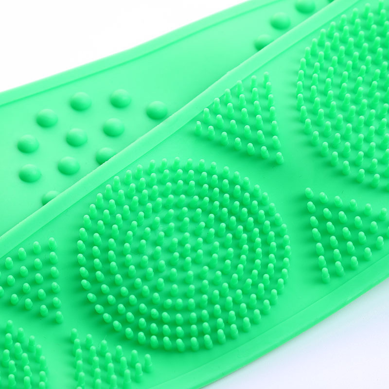 TPR hát-súroló kefével, hosszú csík, exfoliáló és masszázs – zuhanykefe