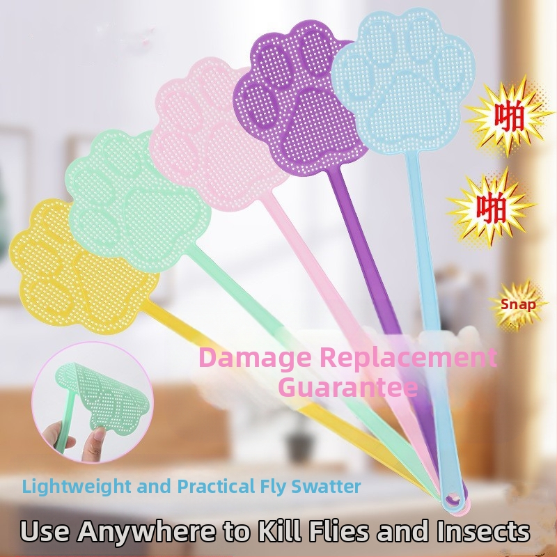 Мухобойка за мухи и комари – удебелена конструкция, дълга дръжка, устойчива пластмаса, не токсична полипропиленова