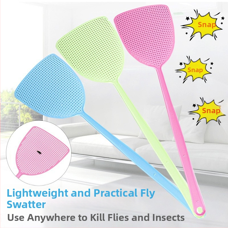 Мухобойка за мухи и комари – удебелена конструкция, дълга дръжка, устойчива пластмаса, не токсична полипропиленова