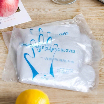 Vienkartinės pirštinės komercinėms virtuvėms, atsparios vandeniui, 0,04 mm storis, logotipo spauda įmanoma, pritaikomos