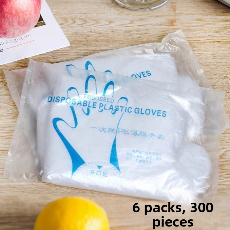 Vienkartinės pirštinės komercinėms virtuvėms, atsparios vandeniui, 0,04 mm storis, logotipo spauda įmanoma, pritaikomos