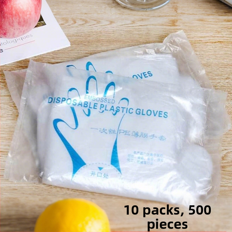 Vienkartinės pirštinės komercinėms virtuvėms, atsparios vandeniui, 0,04 mm storis, logotipo spauda įmanoma, pritaikomos