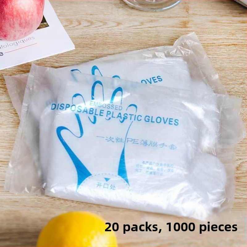 Vienkartinės pirštinės komercinėms virtuvėms, atsparios vandeniui, 0,04 mm storis, logotipo spauda įmanoma, pritaikomos