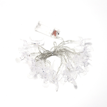 Соларни LED нишкови светлини във форма на хартиена птица, IP44 пластмасов корпус, вътрешна декорация, батерийна кутия, ръчно управление, CE сертифициран