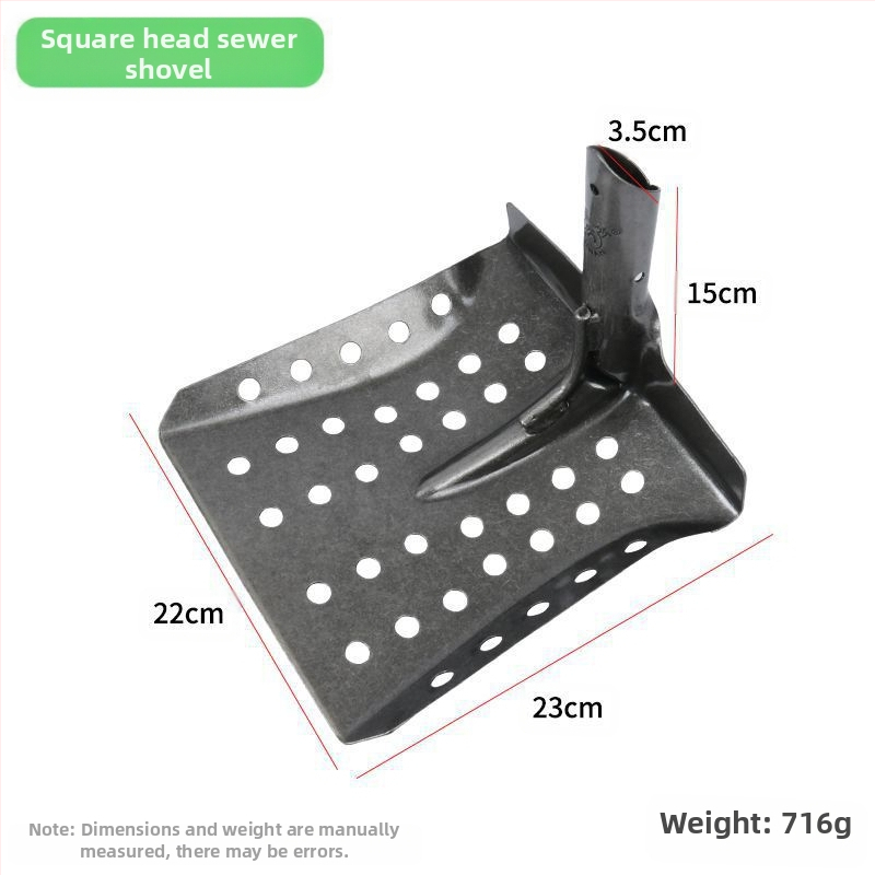 Kanalizacijos valymo įrankis, išlenkta kastuvėlio konstrukcija, guminė konstrukcija, prekės ženklas: Kita, importuota: Ne