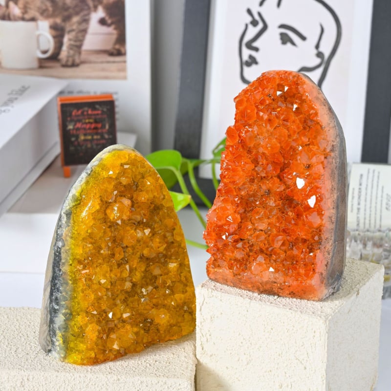 Αμέθυστος κρύσταλλος σπήλαιο κλάστερ – λίθος ενέργειας για γραφείο και οικιακή διακόσμηση, μοντέρνο μινιμαλιστικό στυλ