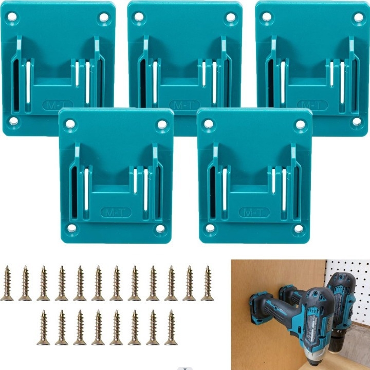 Suport de montaj cu cataramă pentru suspensie, pentru scule electrice cu baterie Li-ion 14-18V, compatibil cu DeWalt, Milwaukee și Makita