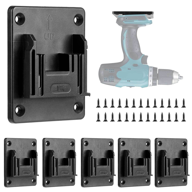 Suport de montaj cu cataramă pentru suspensie, pentru scule electrice cu baterie Li-ion 14-18V, compatibil cu DeWalt, Milwaukee și Makita