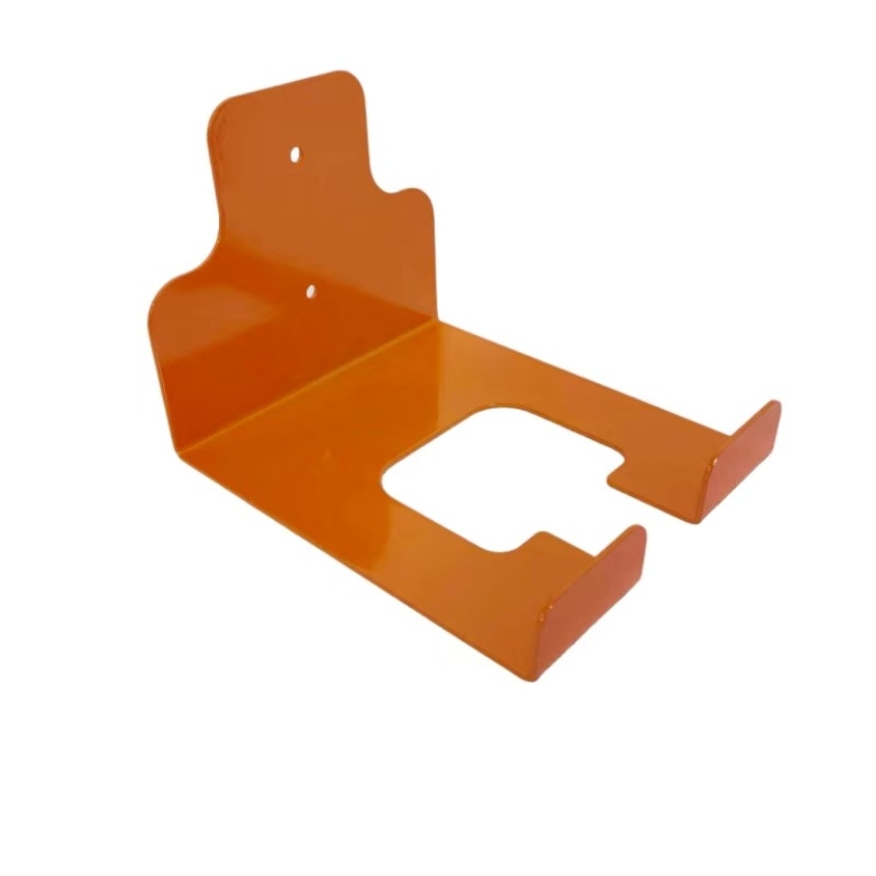 Raft metalic montat pe perete pentru unelte de grădină – organizator garaj, stil modern minimalist