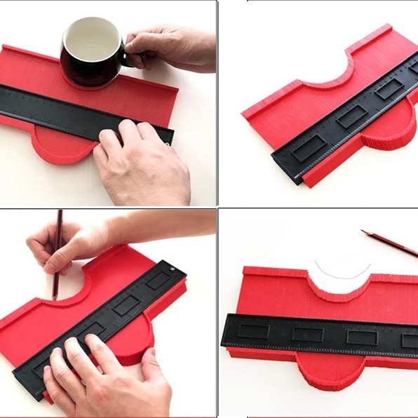 Контурен измервател за неравни форми, преносим многофункционален инструмент за измерване с бързо улавяне на профил