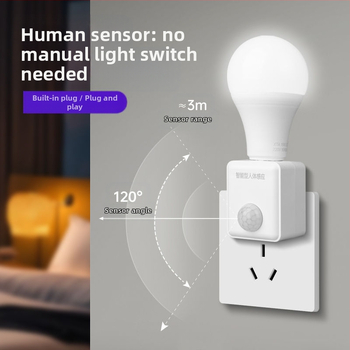 Νυχτερινό φως με αισθητήρα σώματος, συνδεόμενο σε πρίζα, με ευφυή έλεγχο, ενσωματωμένη μπαταρία μολύβδο-οξέος, τάση 0-440V