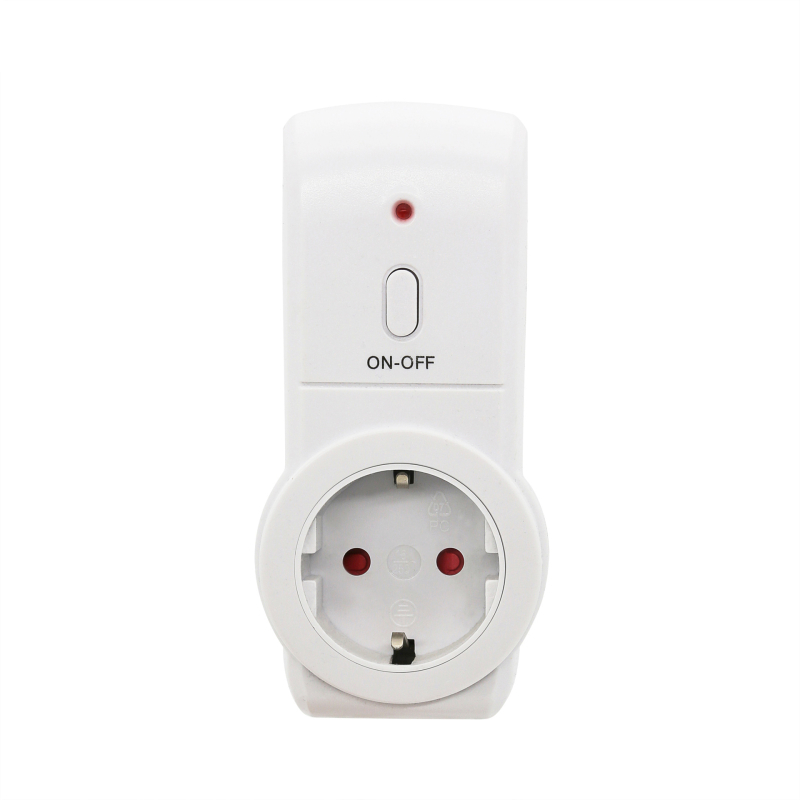 Išmanus sieninis lizdas su ES standarto kištuku, per sieną, skirtas virtuvei, elektros įrangai, darbo temperatūra -20…50 °C