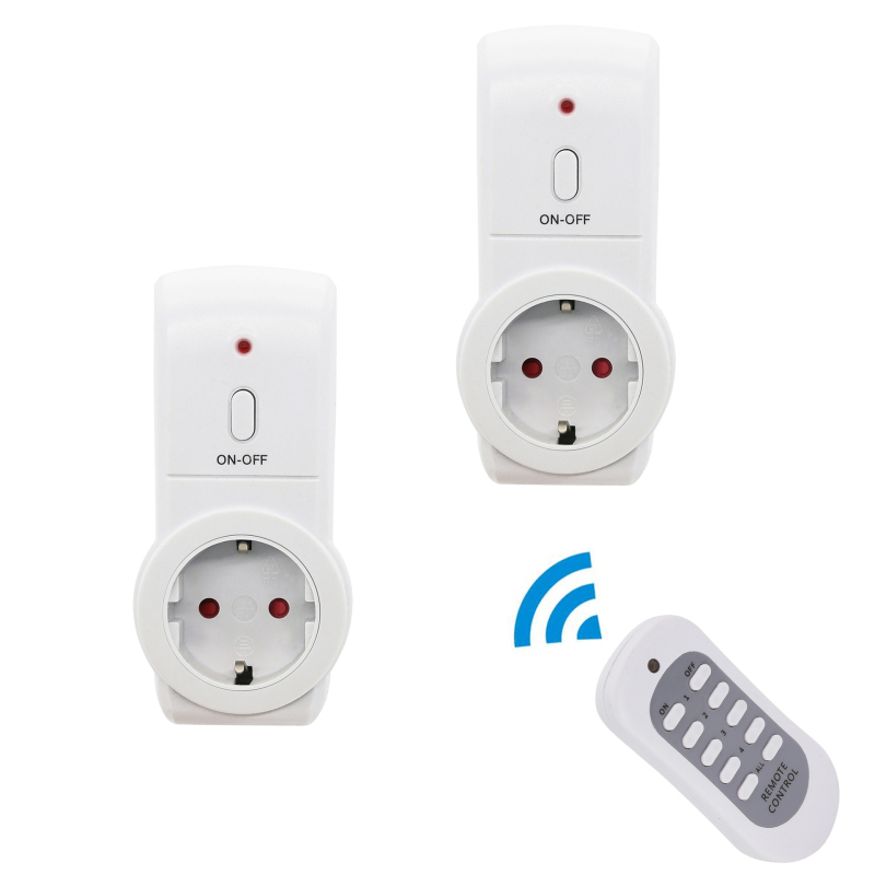 Išmanus sieninis lizdas su ES standarto kištuku, per sieną, skirtas virtuvei, elektros įrangai, darbo temperatūra -20…50 °C