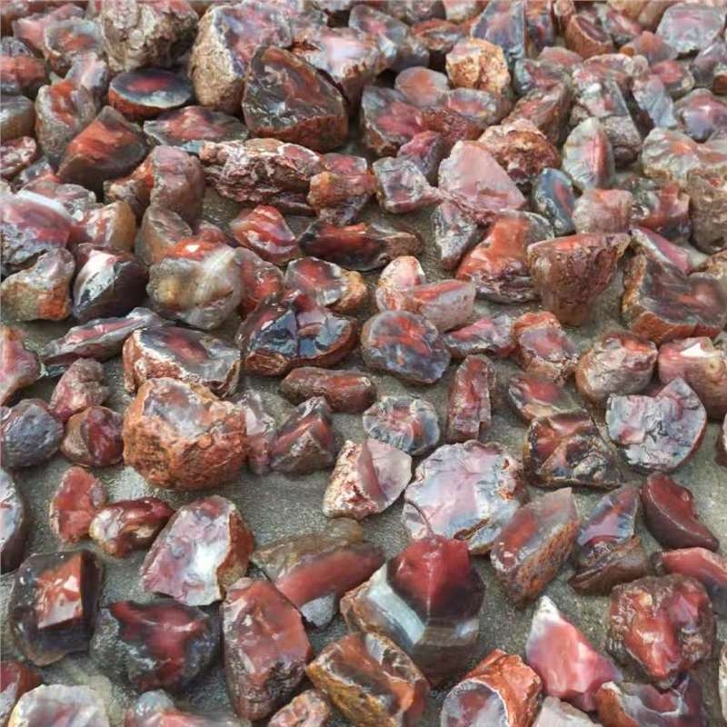 Piatră brută de agat Nanhong – Brand Thousand Hands, Origine Guangzhou, Primăvara 2023, Stil natural, Model totem