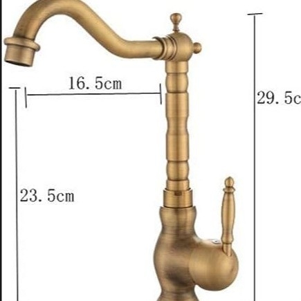Praustuvo maišytuvas, modelis 3121, vario korpusas, keramikinė kasetė, vertikalus montavimas, senovinis paviršius