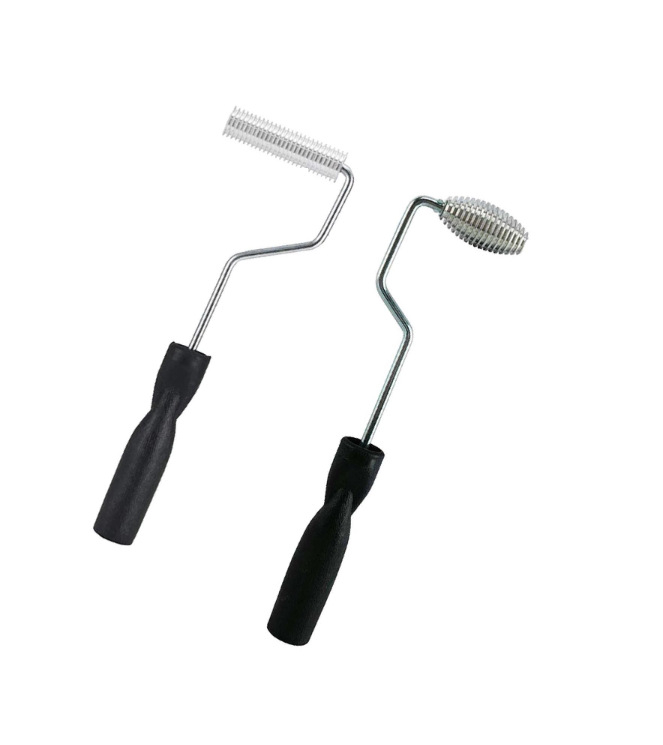 Комплект инструмент за стъкловлакнести ролери с балонна лопатка, три части, тръби от неръждаема и въглеродна стомана