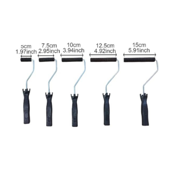 Комплект инструмент за стъкловлакнести ролери с балонна лопатка, три части, тръби от неръждаема и въглеродна стомана