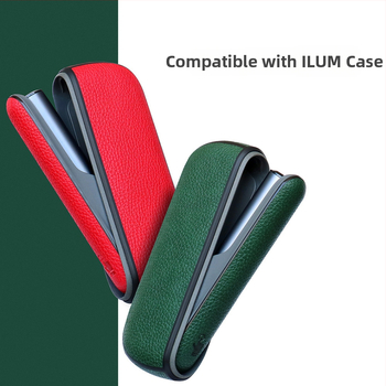 Θήκη προστασίας IQO ILUMACASE από PU+PC, διακοσμητικό δέρμα με εκτύπωση λογότυπου, δυνατότητα προσαρμογής, μοντέρνο μινιμαλιστικό στυλ
