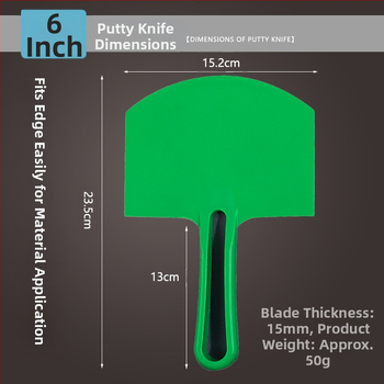 Арковидна шпатула от неръждаема стомана за шпакловка, мазилка и цимент