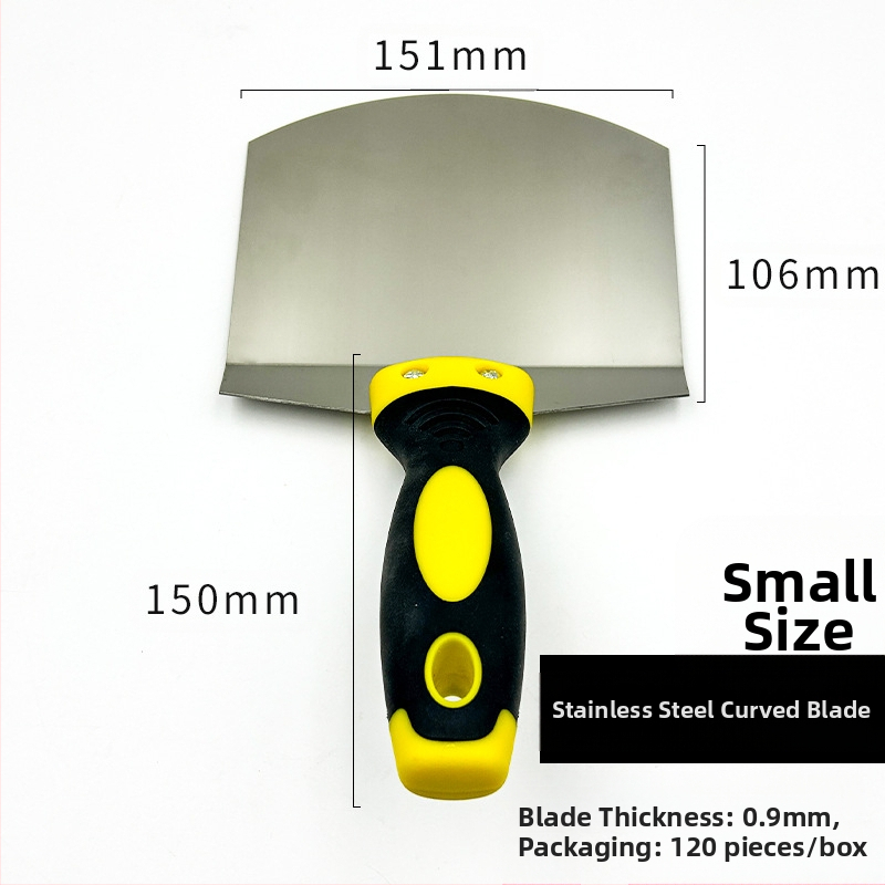 Арковидна шпатула от неръждаема стомана за шпакловка, мазилка и цимент