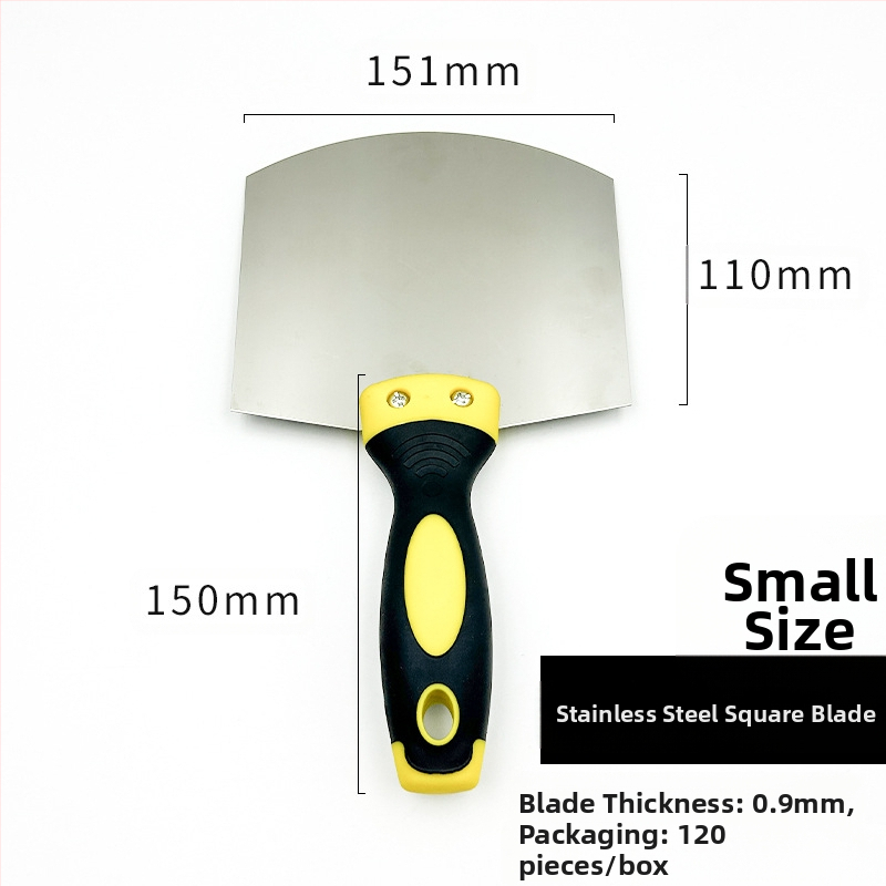 Арковидна шпатула от неръждаема стомана за шпакловка, мазилка и цимент