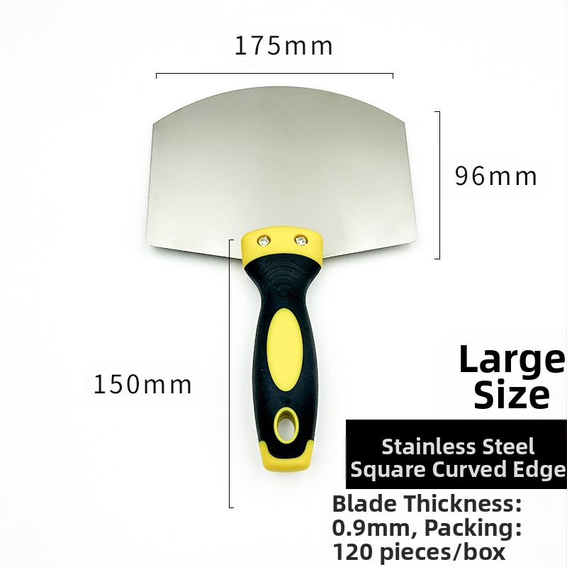 Арковидна шпатула от неръждаема стомана за шпакловка, мазилка и цимент