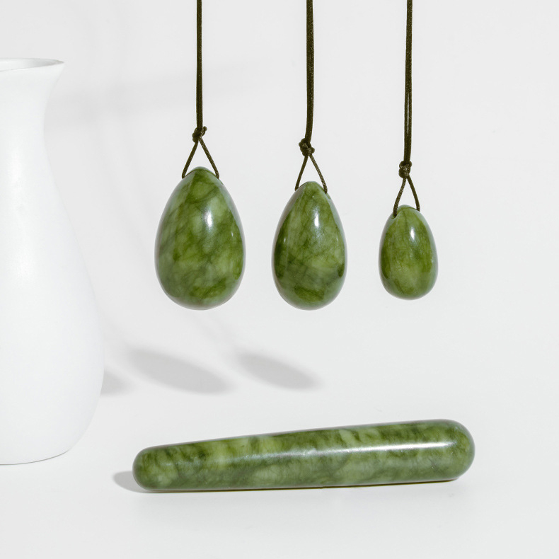 Mulsanne Jade – jáde tojás masszázskő, 70 g, Liaoning eredetű, testreszabható