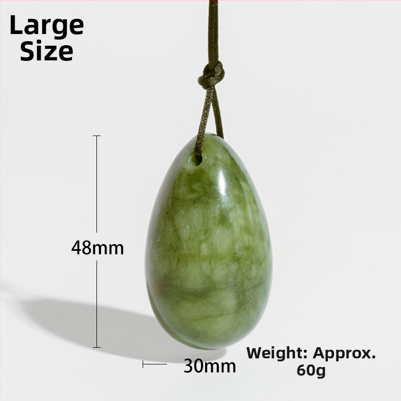 Jade masážny kameň – jade vajíčko na masáž, značka Mulsanne jade, hmotnosť 70 g, pôvod Liaoning, možnosť prispôsobenia