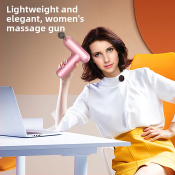 Μίνι fascia gun για αθλητική χαλάρωση μυών, κινητήρας με καρβουνάκια, 3800 rpm, 24W, 1 κεφαλή μασάζ, χωρίς ενσωματωμένη μπαταρία